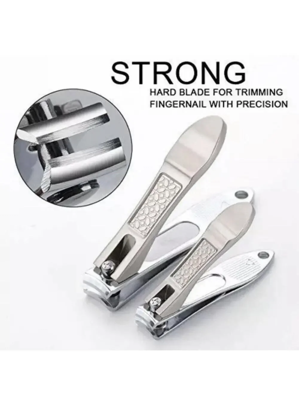 MANICURE SET Nail Clipper Stainless Steel Pedicure Tools Grooming Kit FAMILIFE